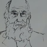 Portrait in ink