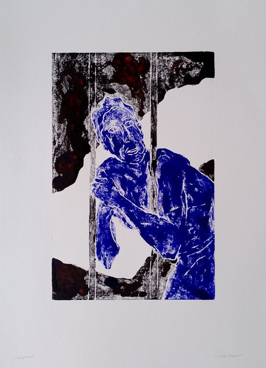 Drang, 1/1 Monoprint on 35x50cm paper