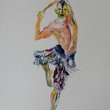 Smooth, Monotype, 45x55cm, framed