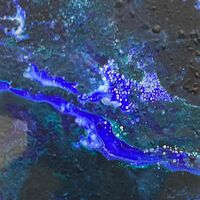 110 Study In Blue Acrylic