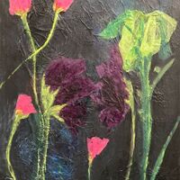 118 Bright Blooms Mixed Media