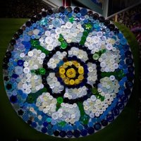 Julies button picture for Yorkshire Rose Fun Day