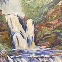 142 Purakaunui Falls New Zealand Oil