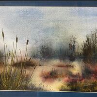 166 Wetlands Watercolour