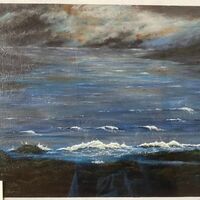 167 Calm before the storm Acrylic