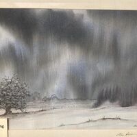 168 Storm Looming Watercolour