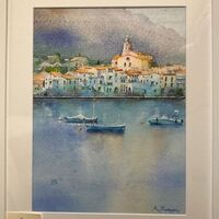 192 Cadaques,Spain Watercolour