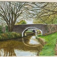 201 Packhorse Bridge-Dowley Gap Watercolour