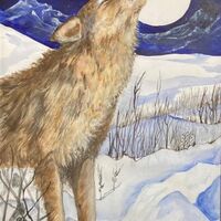 221 Full Moon MixedMedia