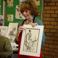 Anne Allen Chinese Brush Painting Dem June 2015