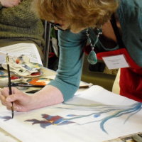 Anne Allen Chinese Brush Painting Dem June 2015