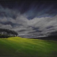 Christines winning painting - Pat Hunt award. 2018