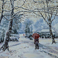 Pudsey In The Snow £50 SOLD