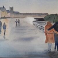 Rainy day on the promenade