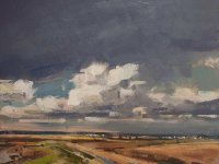Landscape with clouds