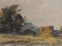 Haystacks Evening Light