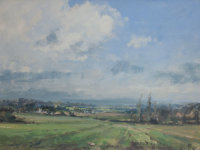 Landscape with Poplars