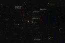 AGC 1656 Coma Galaxy Cluster + quasar (annotated)