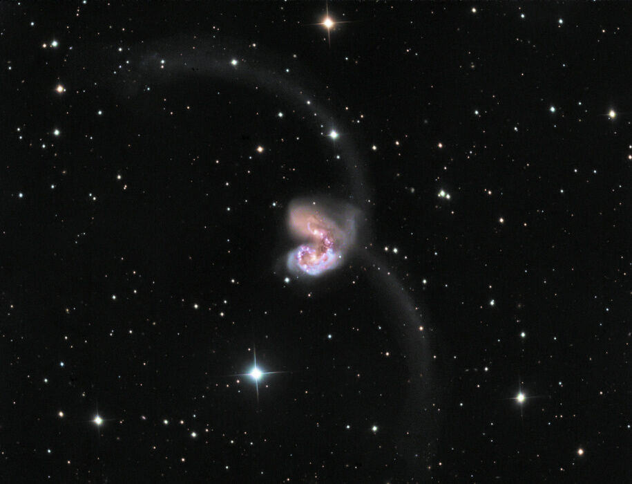 Arp 244 Antennae Galaxies in Corvus