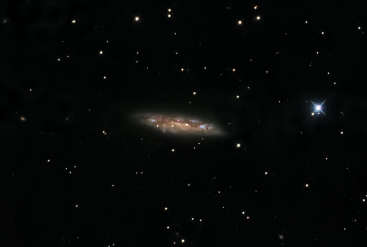 Messier 108 barred spiral galaxy in Ursa Major
