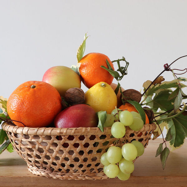 Basket with fruit