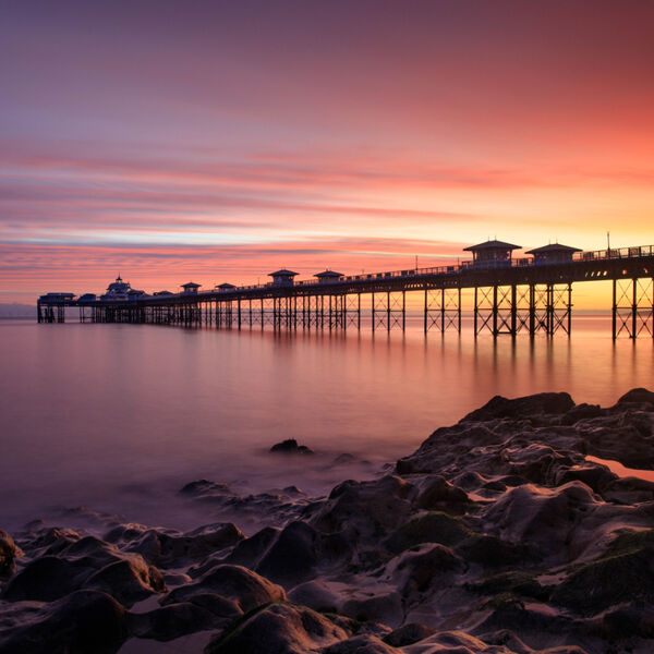 Llandudno Pier at sunrise