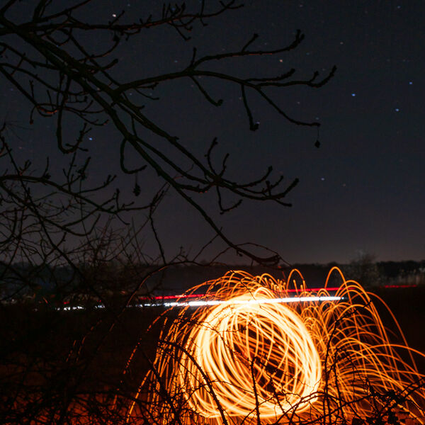 Spinning Light Painting