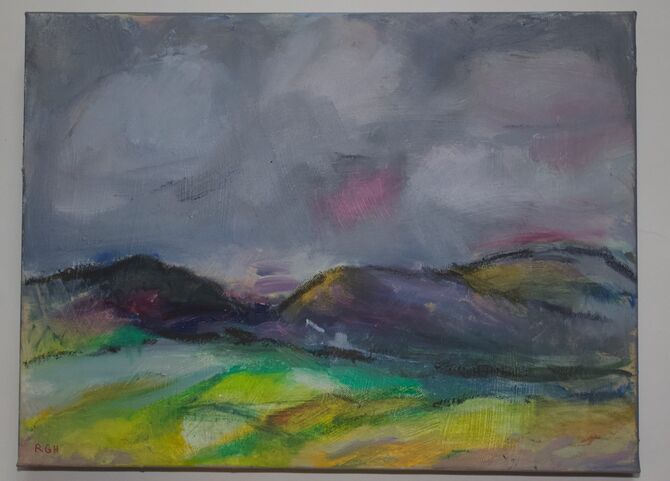 Skye oil 68x43cm framed