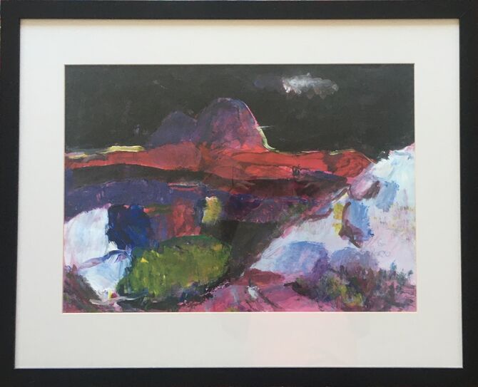 Suilven at Night mixed media 77x62cm