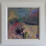 a scottish summer mixed media 52x52 framed