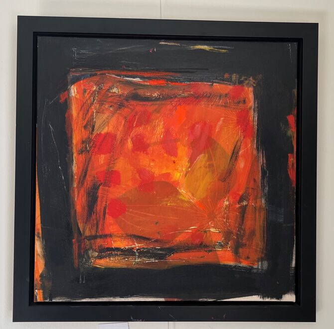autumn mixed media 57x57cm