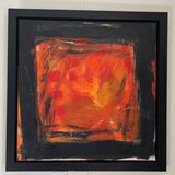 autumn mixed media 57x57cm