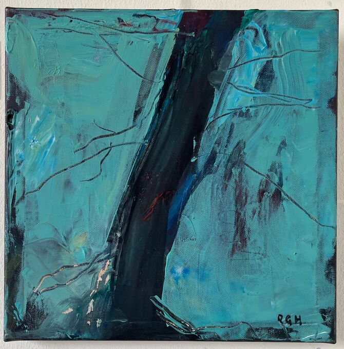 dusk acrylic 28x28cm