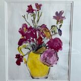 Flowers in a Yellow Vase 45x55cm