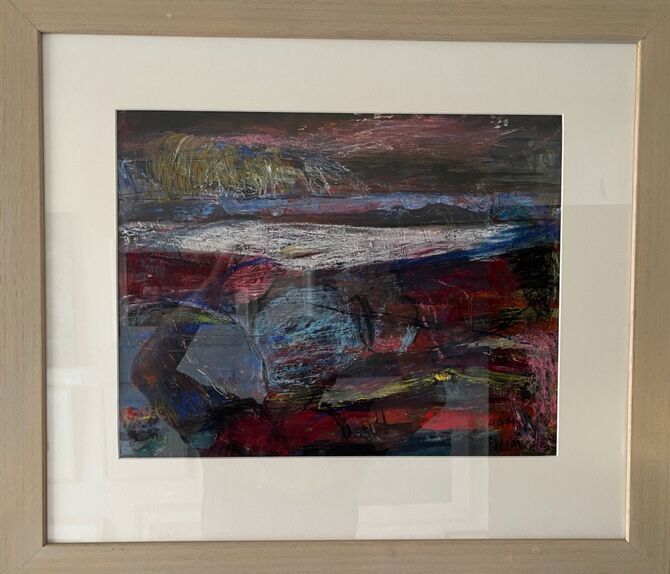 gamrie bay pastel  66x57cm
