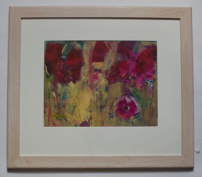 redflowers mixed media 55x49cm