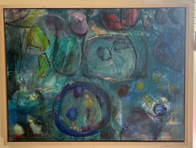 rockpool mixed media 80x58cm