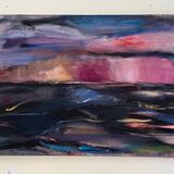 setting sun oil 180x75cm