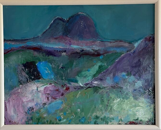 suilven early morning mixed media 105x80cm