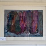 towards fowlsheugh mixed media 80x60cm