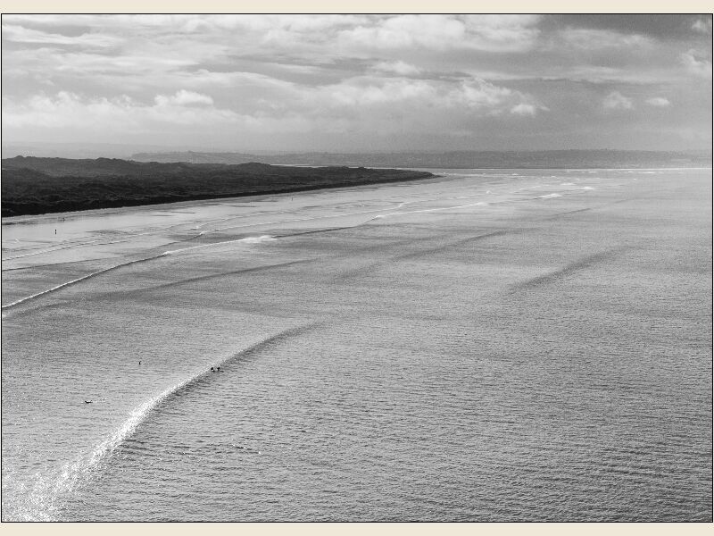 Surfers at Saunton
