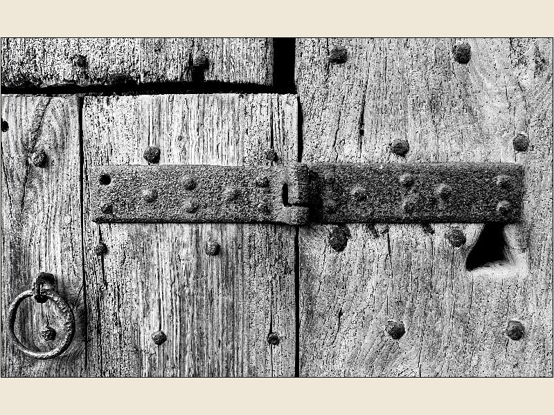 Chepstow Castle - Ancient Door Detail