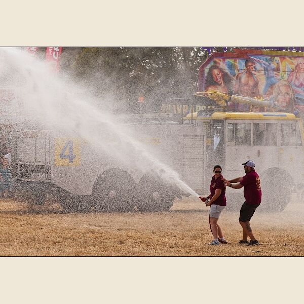 Fairford 3- Having Fun With A Hose