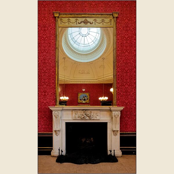 Fireplace, Mirror And Skylight