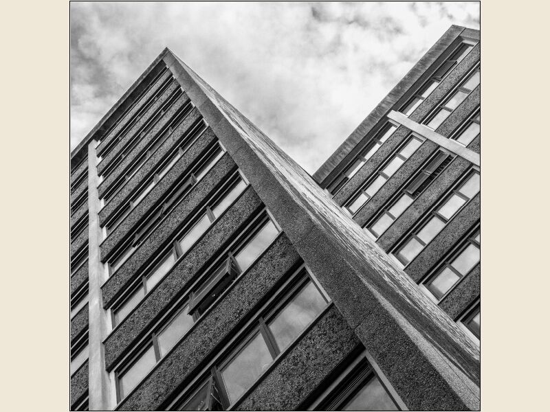 Print: Brutalist Architecture No. 5 by Bruce Gibbs - First