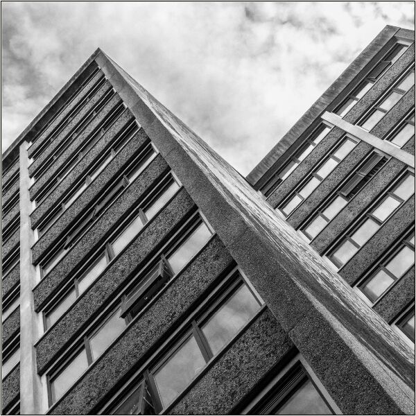 Print: Brutalist Architecture No. 5 by Bruce Gibbs - First