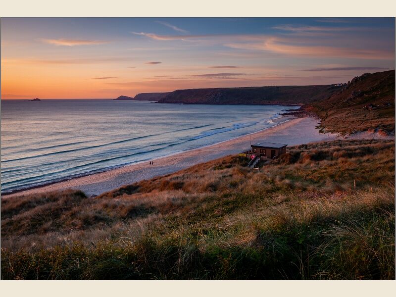 Print: Last Light at Whitesands Bay by Peter Phillips - Highly Commended