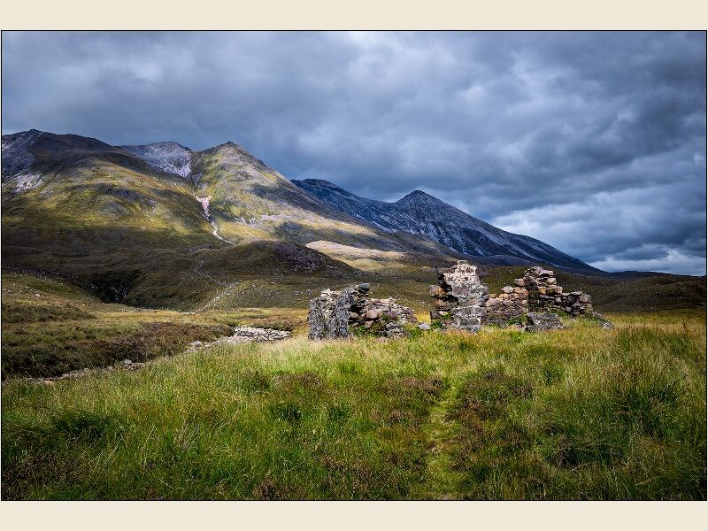 Print: Ruins, Beinn Eighe, The Torridon Mountains by Geoff Mallin-First