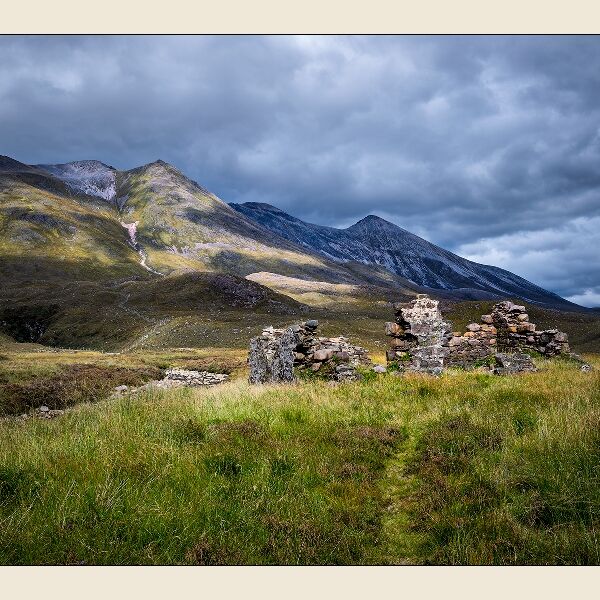 Print: Ruins, Beinn Eighe, The Torridon Mountains by Geoff Mallin-First