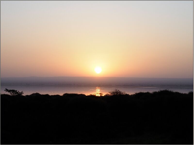 Sunset over the Serengity